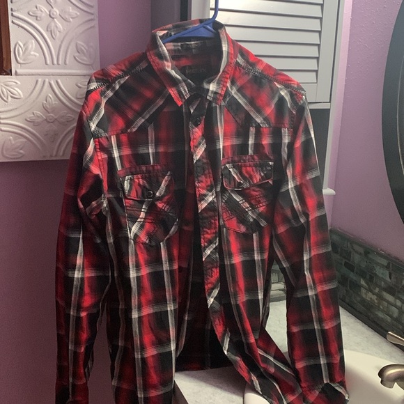 HELIX athletic fit size large casual dress shirt - Picture 3 of 4